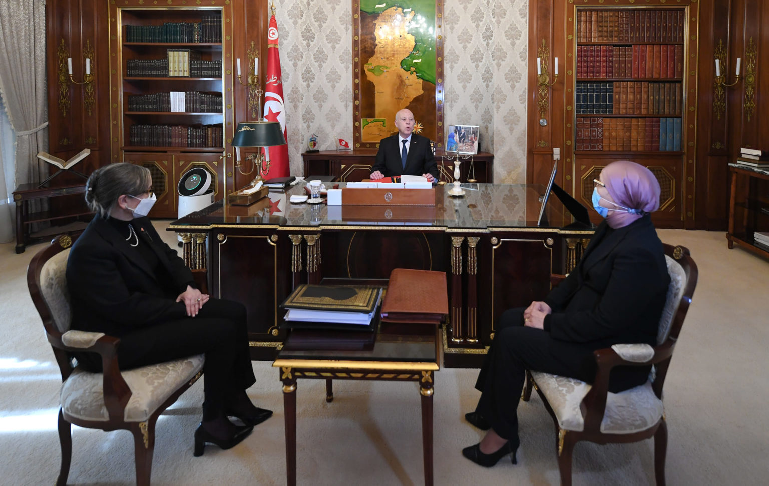 Kais Saïed - Najla Bouden - Leila Jaffel