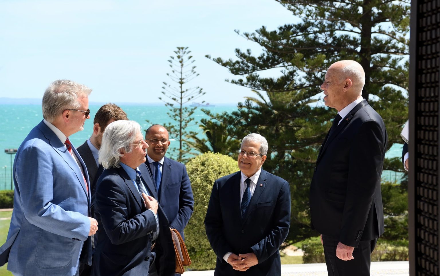 En Photos – Le Président Saïed, les eurodéputés et… l’air frais de Carthage !