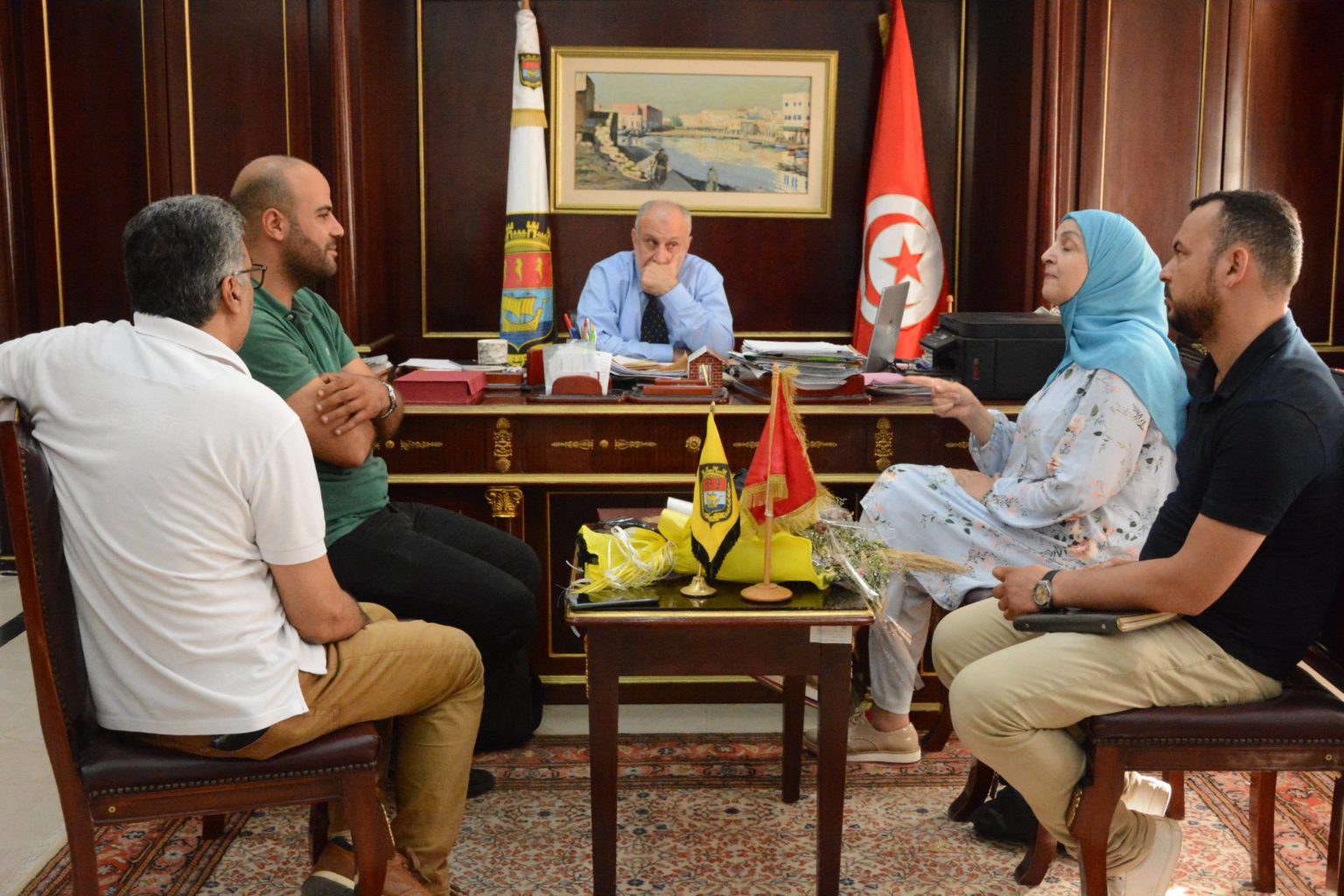 Le Maire de Bizerte préside une réunion technique avec le représentant de Soroubat