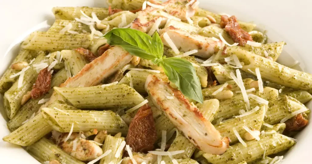penne-au-poulet-et-pesto-