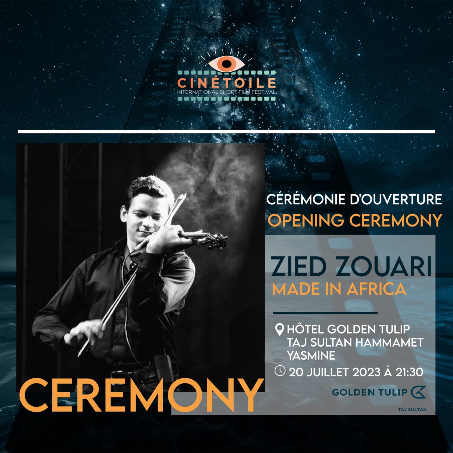 Ouverture ce soir du festival du court-métrage méditerranéen « Cinétoile » à Yasmine Hammamet