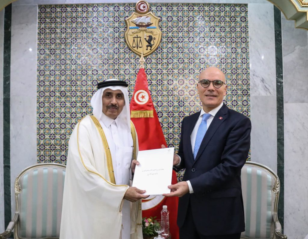 Nabil Ammar reçoit le nouvel ambassadeur du Qatar à Tunis