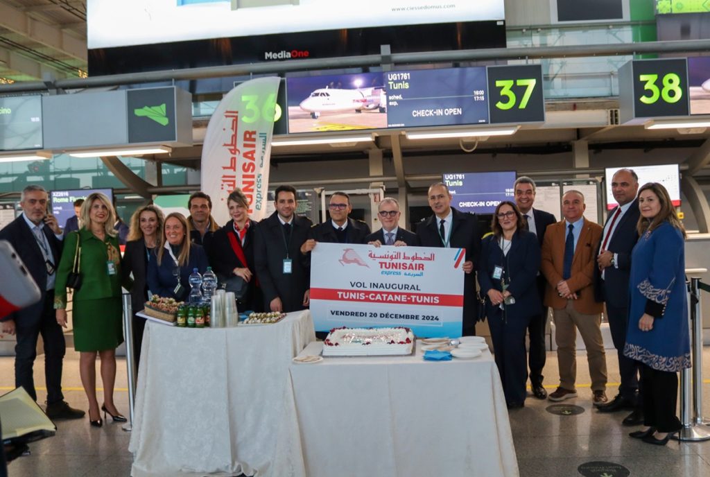 Tunisair Express lance le premier vol direct Tunis-Catane