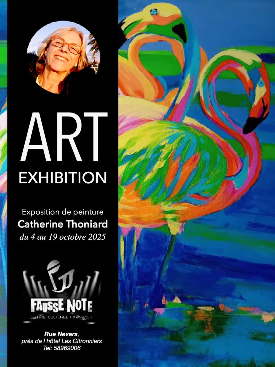 Espace Fausse Note à Hammamet : vernissage d’une nouvelle exposition de Catherine Thoniard