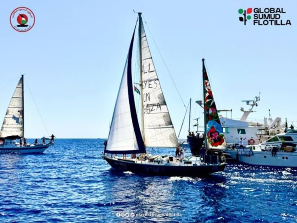 La Flottille pour Gaza annonce l’entrée réussie d’un de ses bateaux dans les eaux territoriales palestiniennes