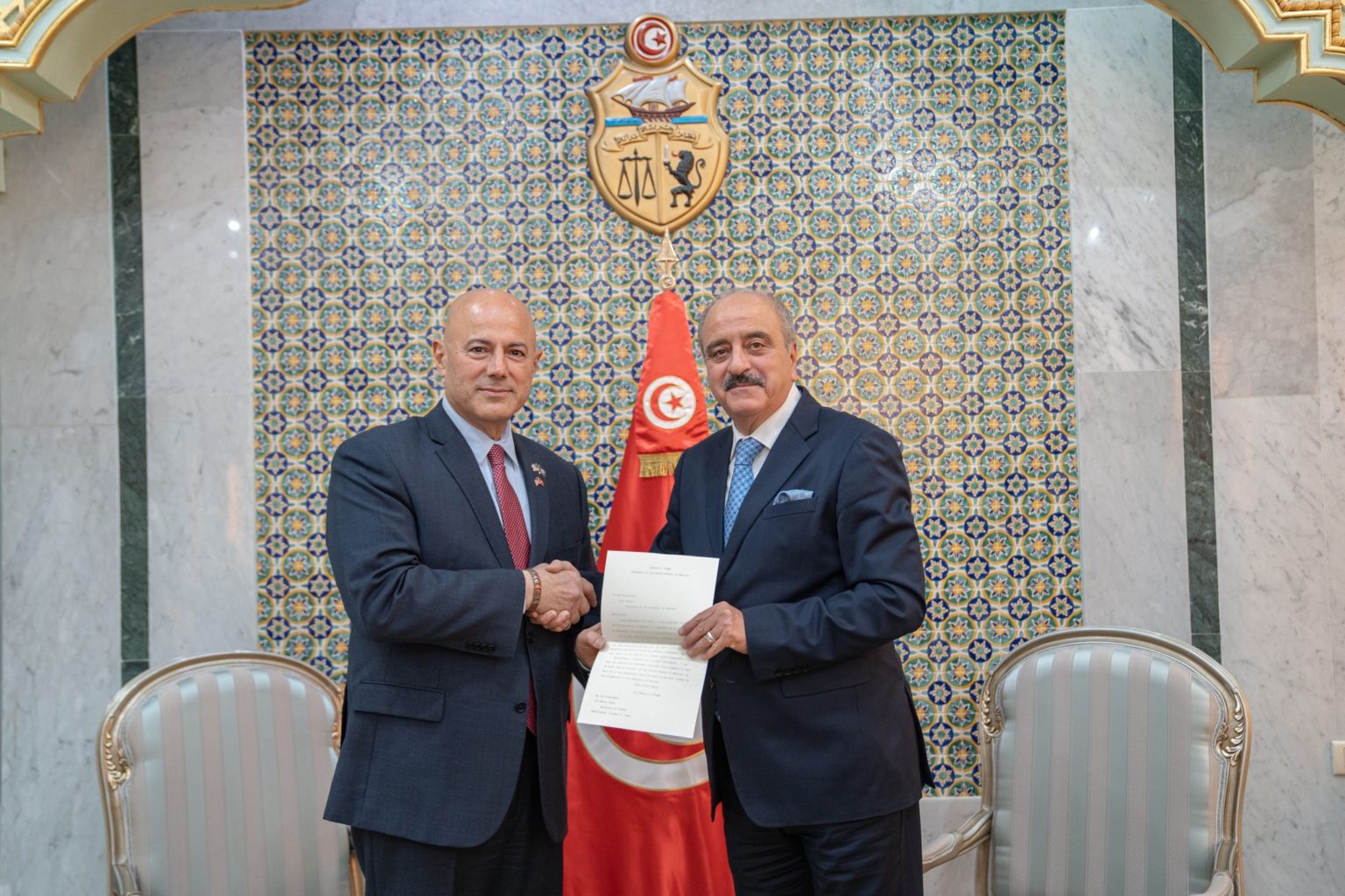 Tunisie–États-Unis : Nafti reçoit le nouveau représentant diplomatique américain