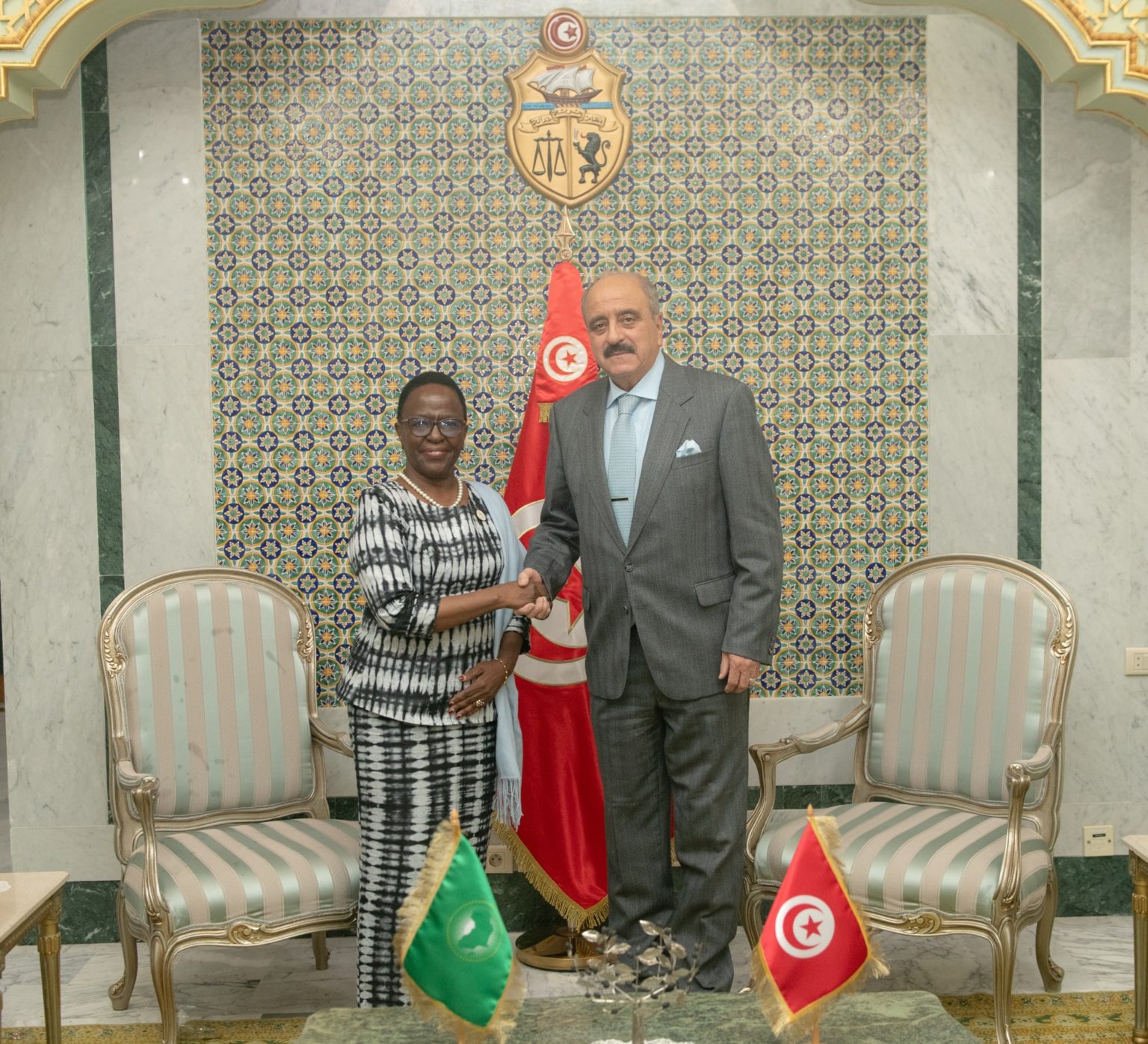 Nafti reçoit la Représentante spéciale de l’UA pour les femmes, la paix et la sécurité