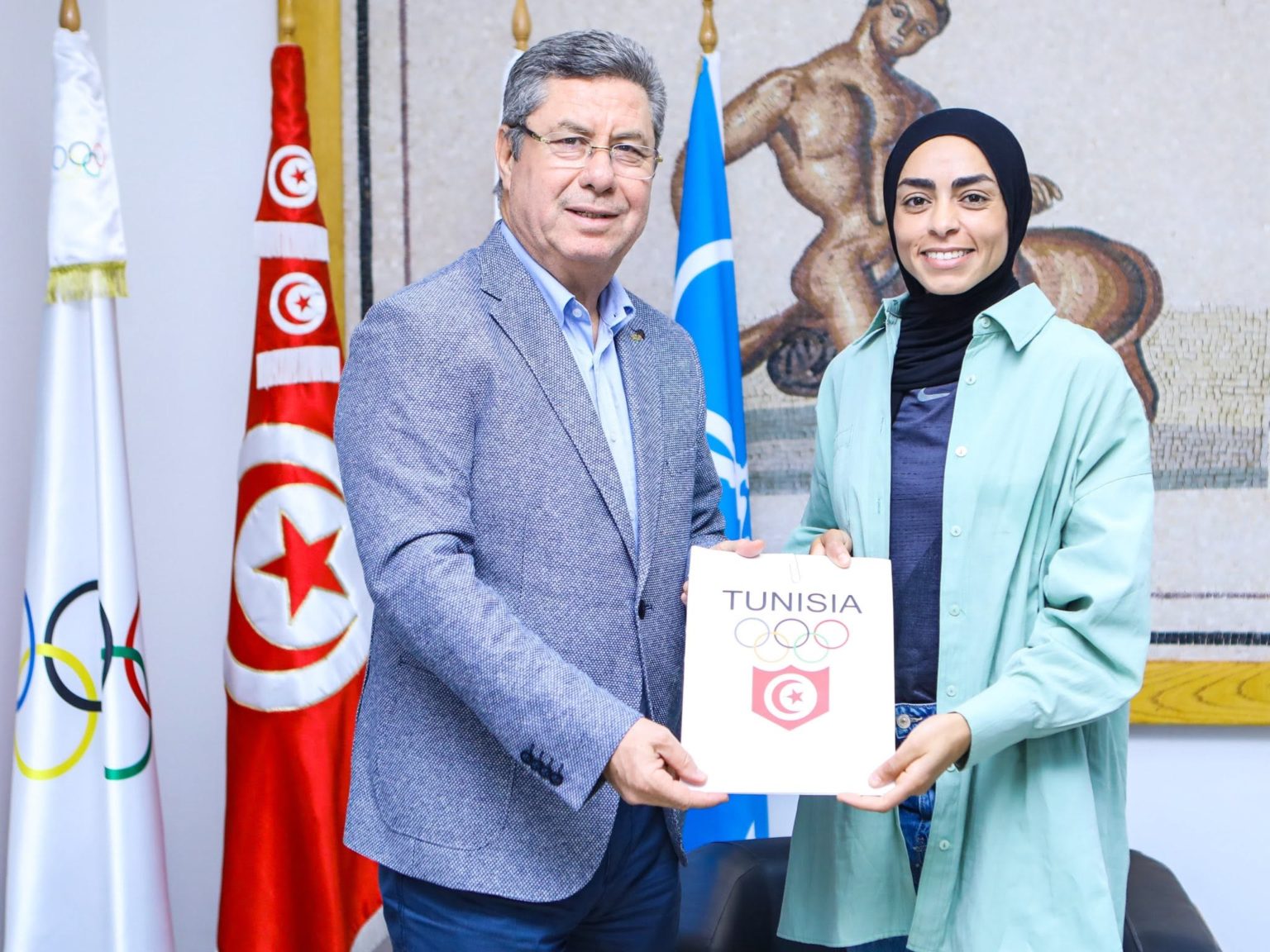 Le CNOT honore la championne Marwa Bouzayani