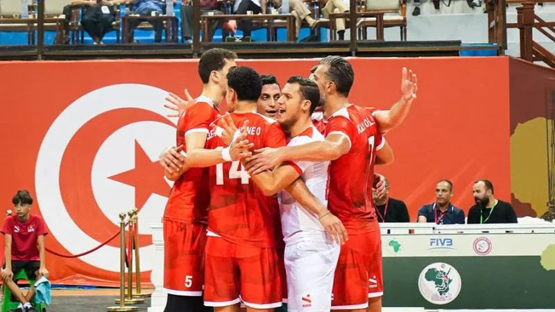 Volleyball – championnat d’Afrique : la Tunisie domine le Rwanda (3-0) et valide son billet pour les demi-finales