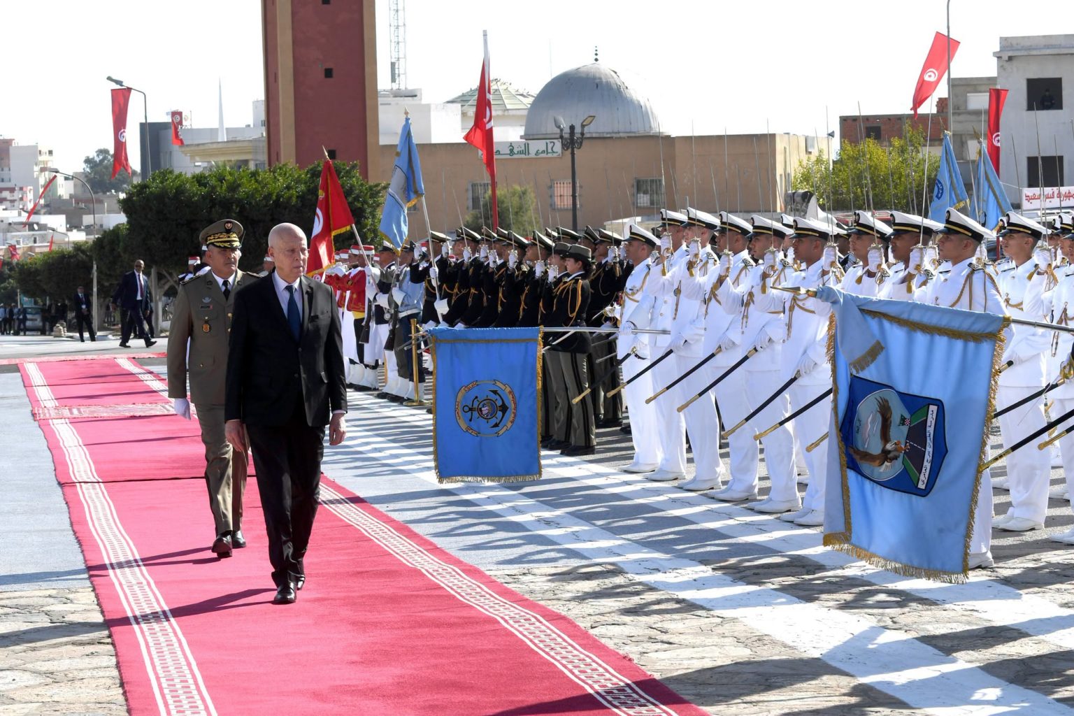 Kaïs Saïed depuis la base navale de Bizerte : « La souveraineté nationale est une ligne rouge »