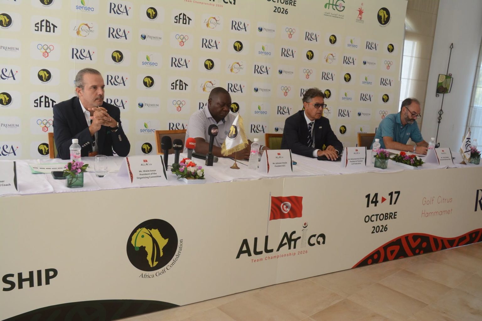 Golf – championnat d’Afrique masculin : une participation record de 17 sélections à Hammamet